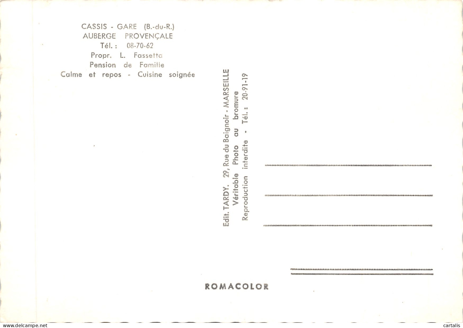 13-CASSIS-N 587-C/0159 - Cassis