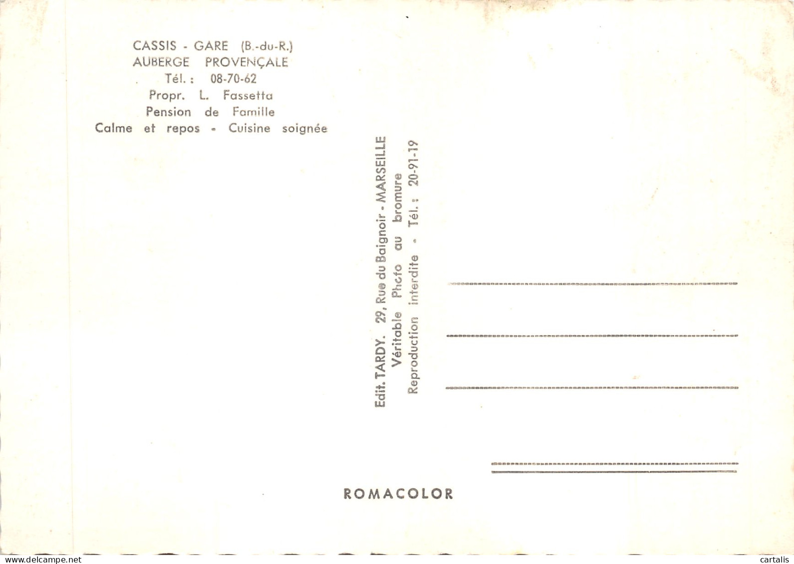 13-CASSIS-N 587-C/0089 - Cassis