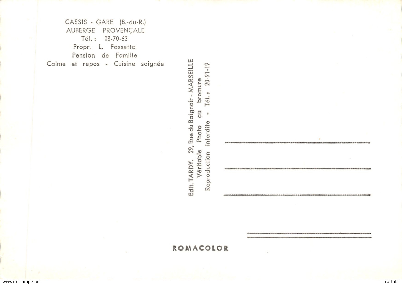 13-CASSIS-N 587-C/0043 - Cassis