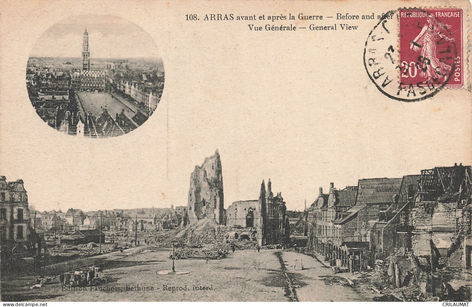 62-ARRAS-N°T5309-G/0181 - Arras