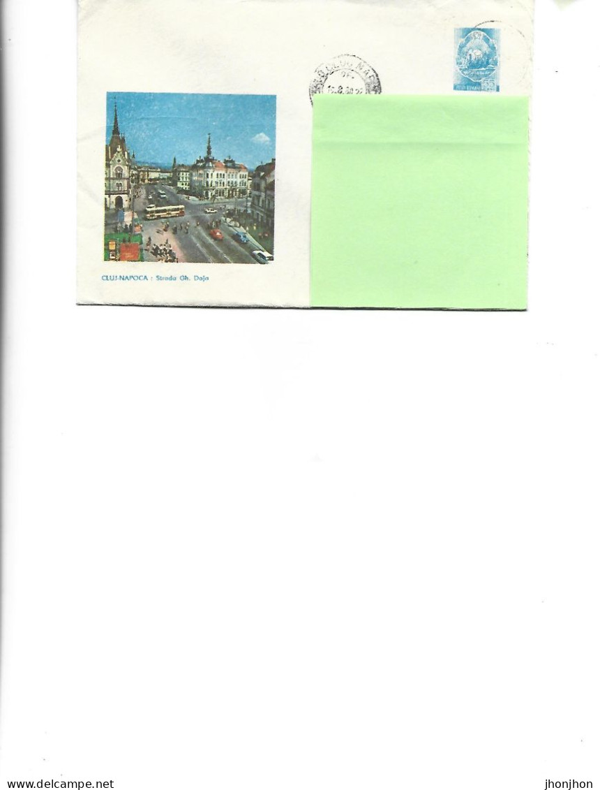 Romania - Postal St.cover Used 1979(90) - Cluj Napoca -  Gheorghe Doja Street - Ganzsachen