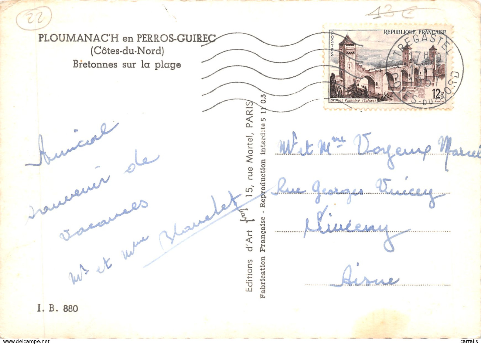 22-PLOUMANACH-BRETONNES A LA PLAGE-N 588-B/0267 - Ploumanac'h