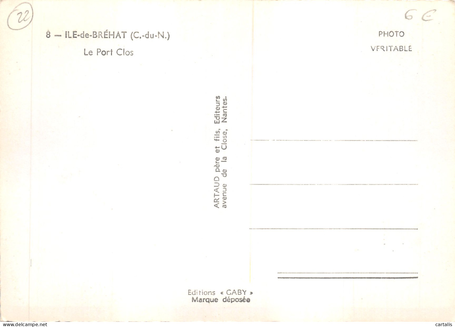22-ILE DE BREHAT-N 588-B/0049 - Ile De Bréhat