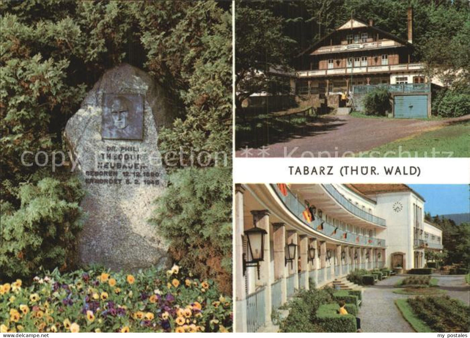 72518826 Tabarz Theodor Neubauer Gedenkstein Kurpark Schweizerhaus Tabarz - Tabarz