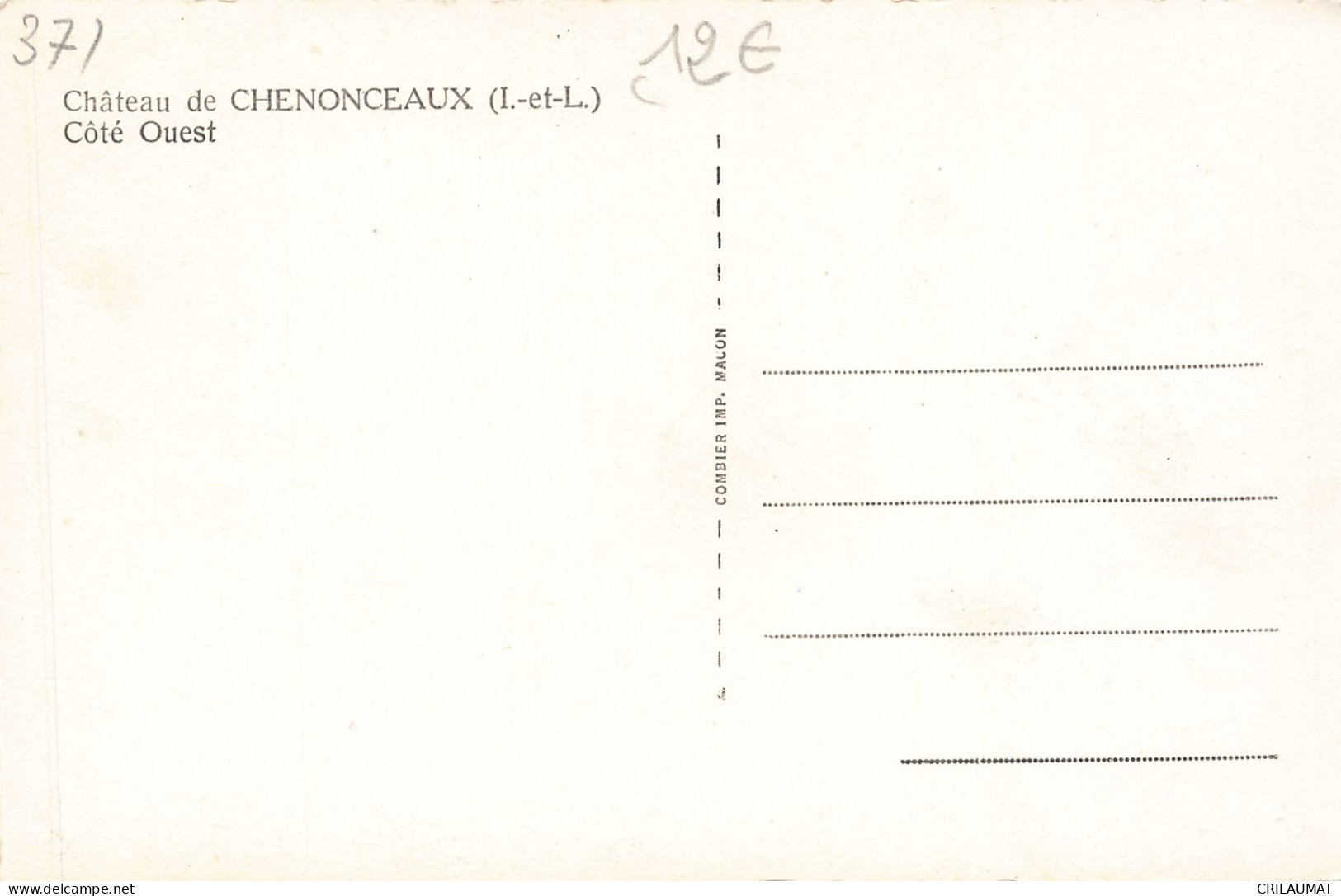 37-CHENONCEAUX LE CHATEAU-N°T5310-A/0361 - Chenonceaux