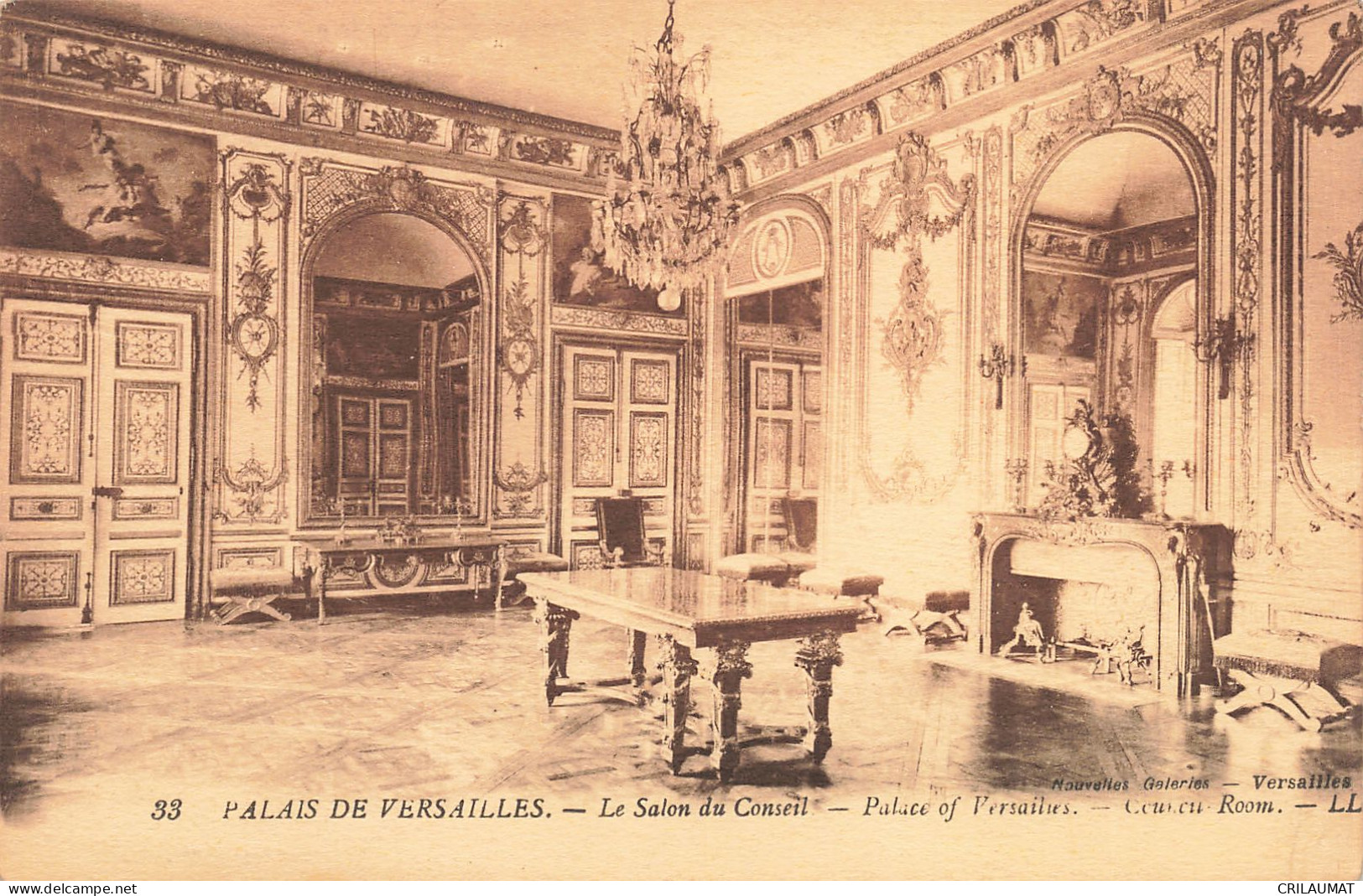 78-VERSAILLES LE PALAIS LE SALON DU CONSEIL-N°T5309-H/0173 - Versailles (Château)