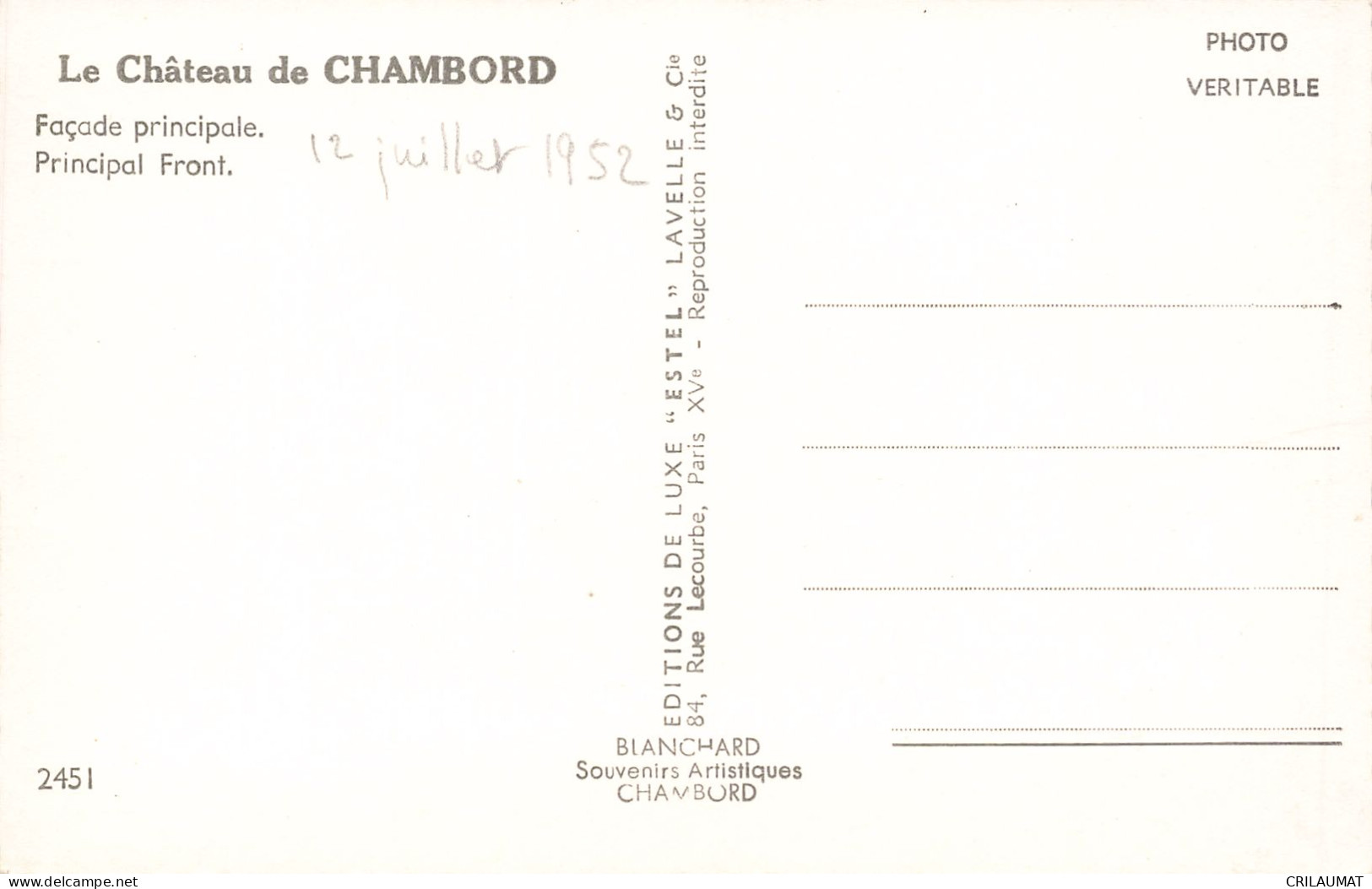41-CHAMBORD-N°T5309-H/0039 - Chambord