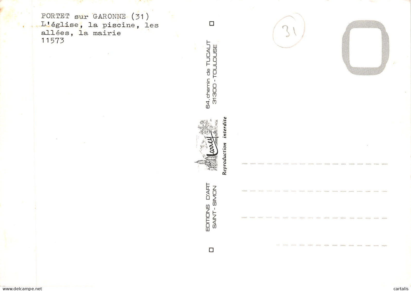 31-PORTET SUR GARONNE-N 589-B/0015 - Other & Unclassified