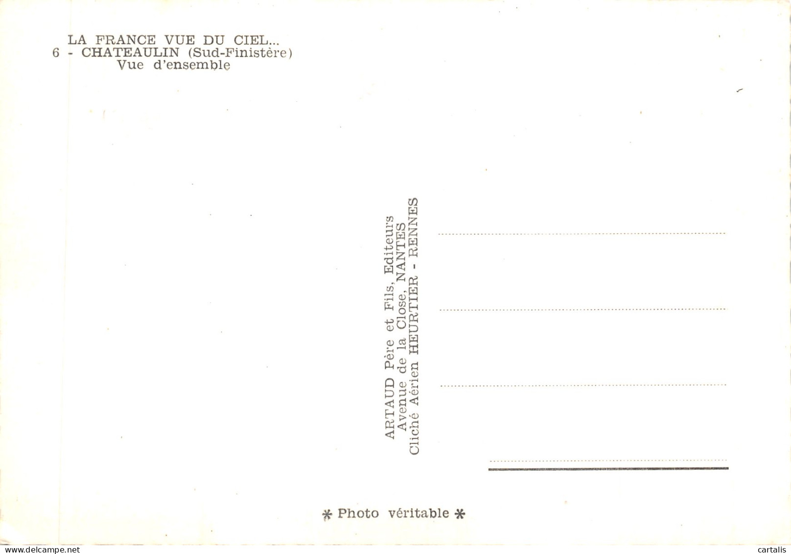 29-CHATEAULIN-N 589-A/0107 - Châteaulin