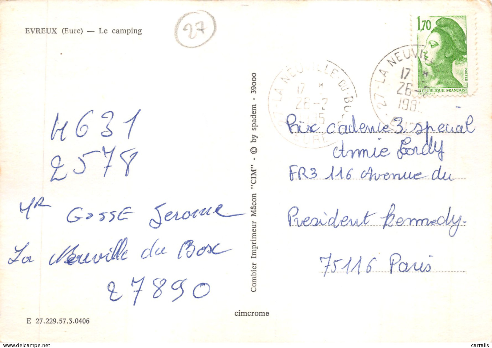 27-EVREUX-N 588-D/0173 - Evreux