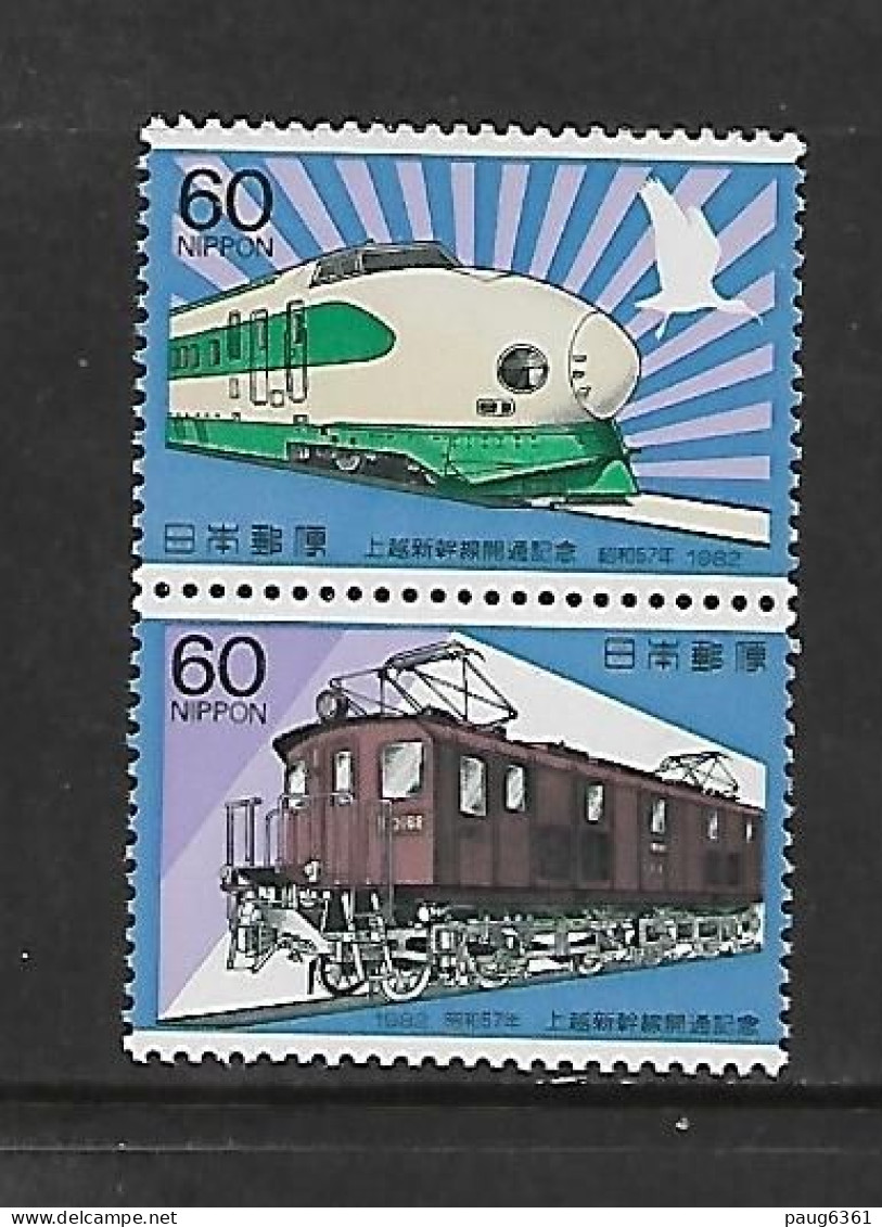 JAPON 1982 TRAINS YVERT N°1434/1435 NEUF MNH** - Trains