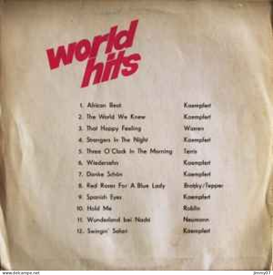 Bert Kaempfert - World Hits By (LP, Comp) - Disco, Pop