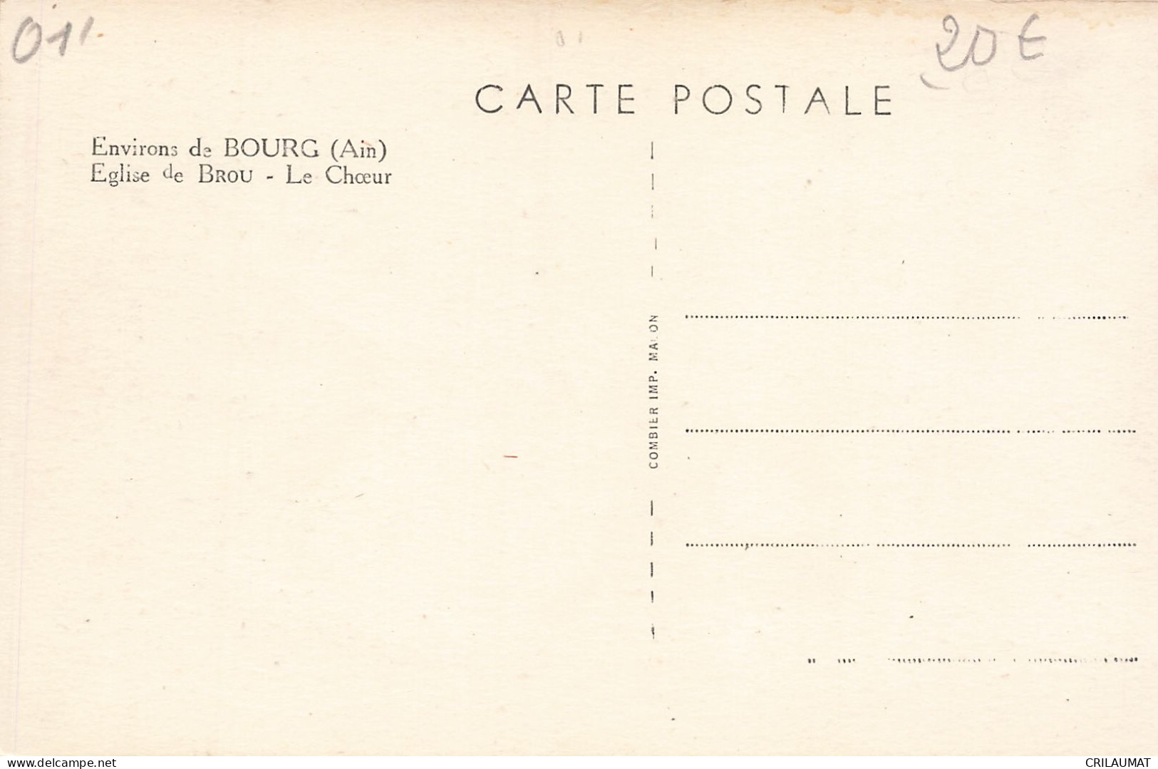 01-BOURG EGLISE DE BROU-N°T5310-D/0003 - Other & Unclassified