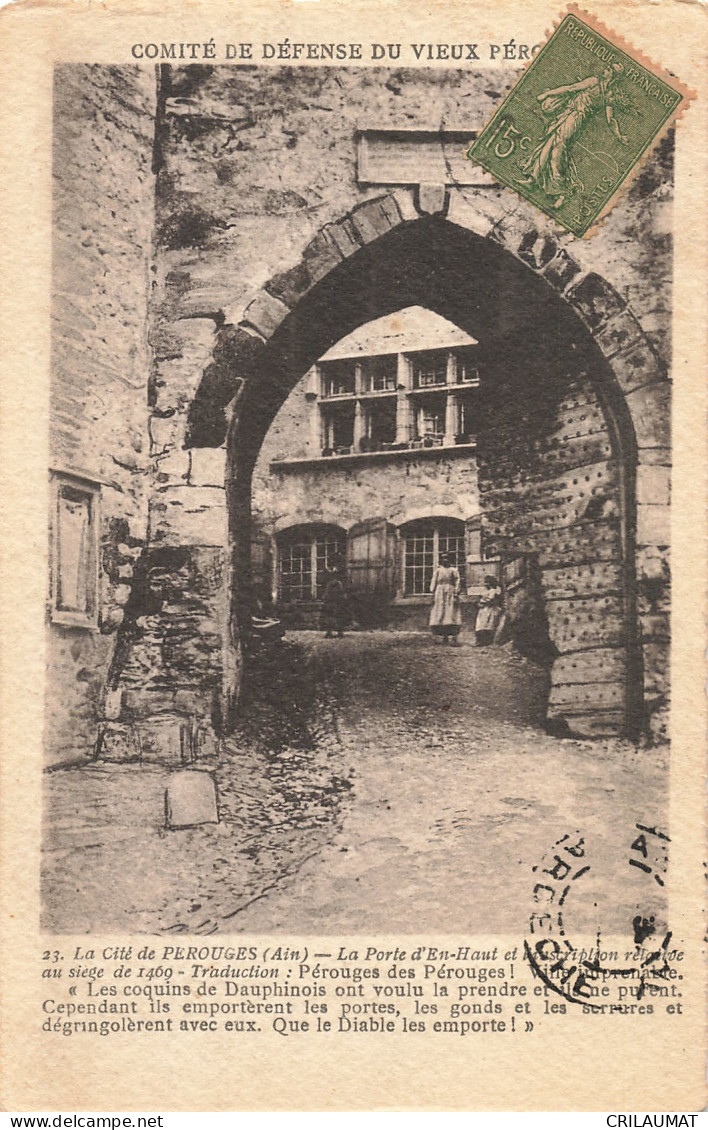 01-PEROUGES-N°T5310-C/0379 - Pérouges