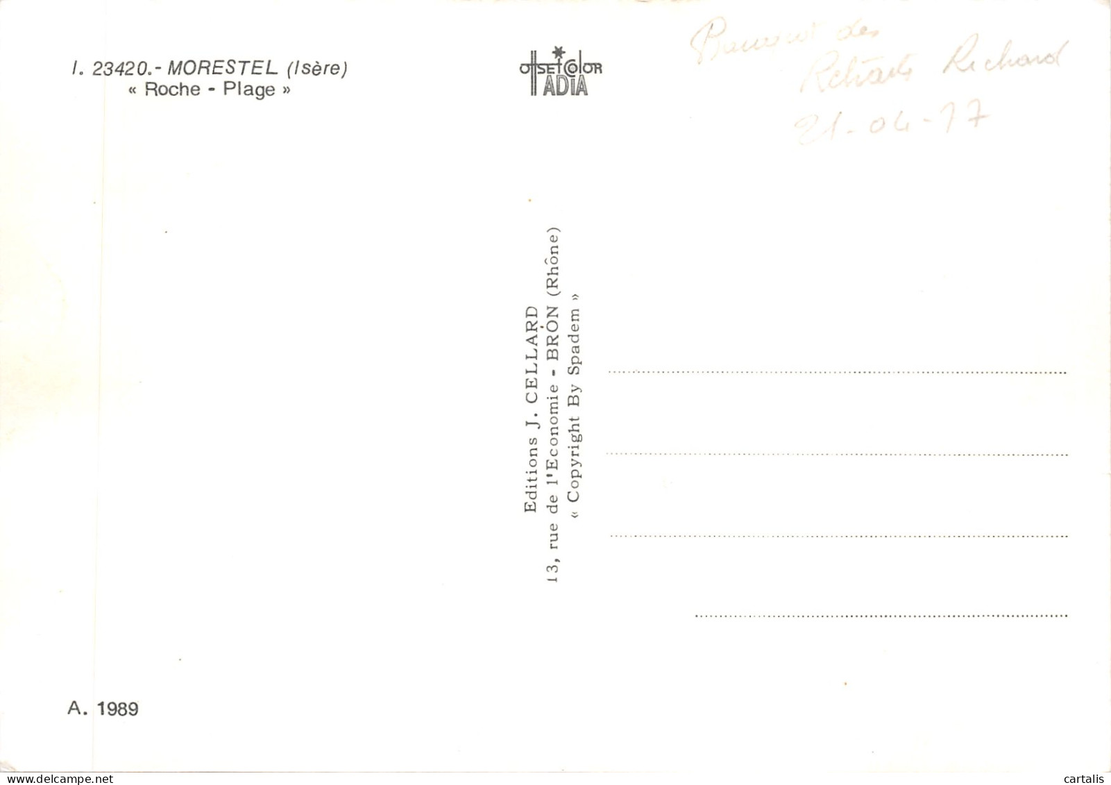 38-MORESTEL-N 589-D/0173 - Morestel