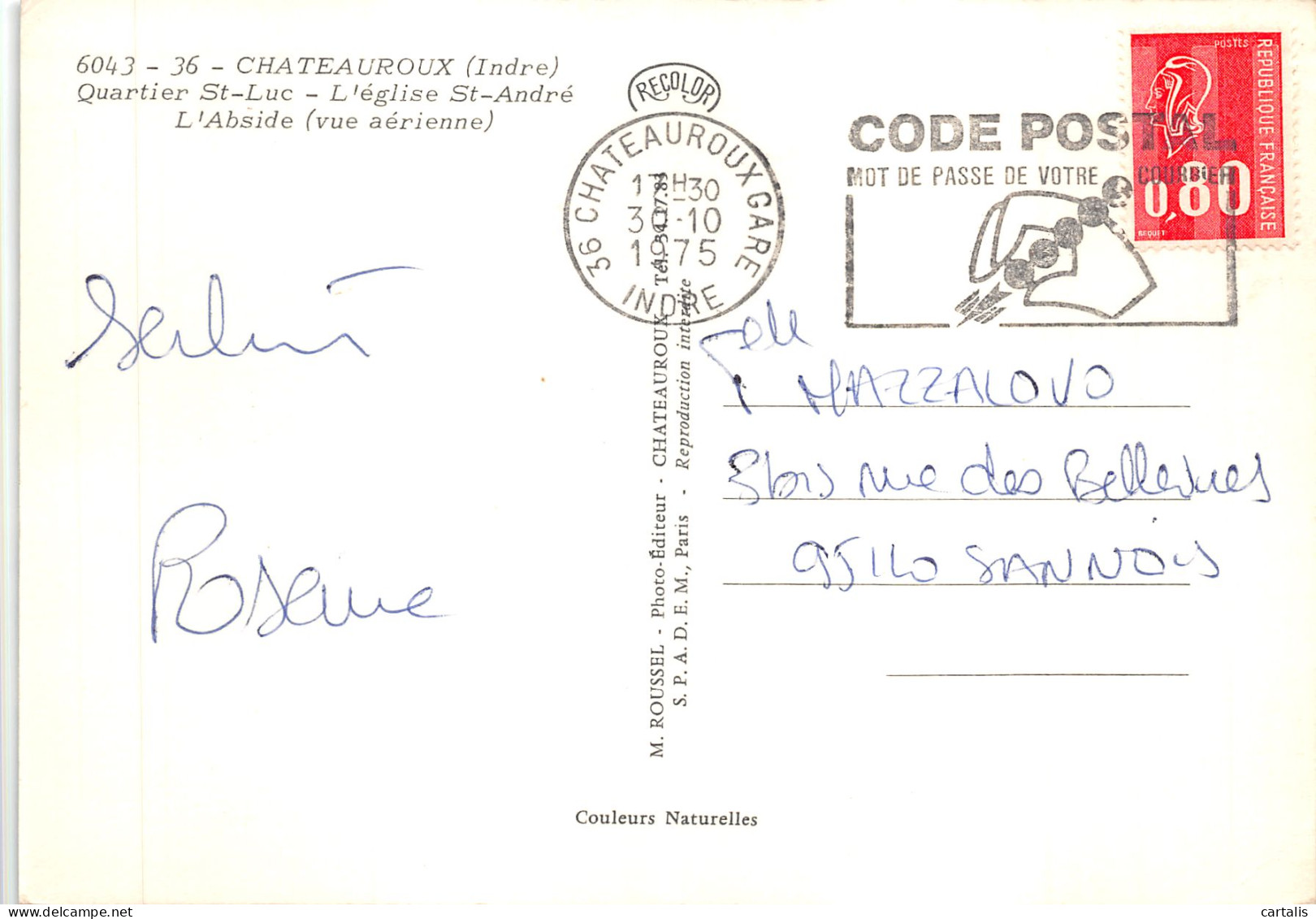 36-CHATEAUROUX-N 589-C/0287 - Chateauroux