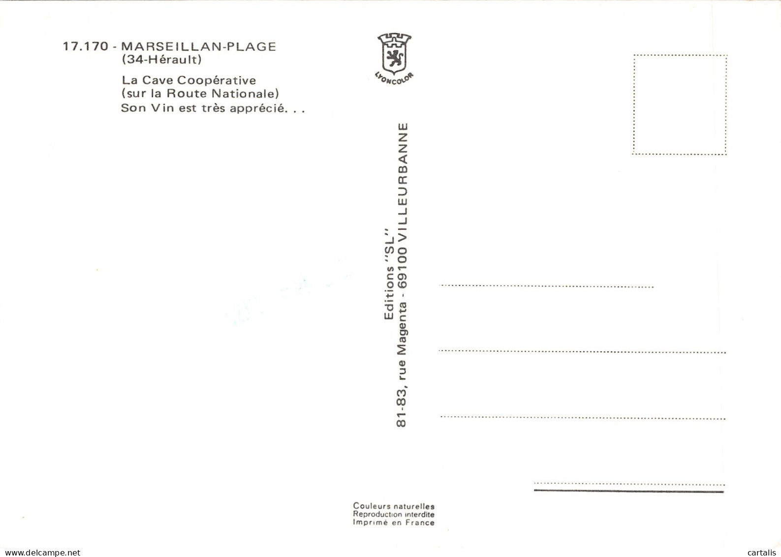 34-MARSEILLAN PLAGE-N 589-B/0389 - Marseillan