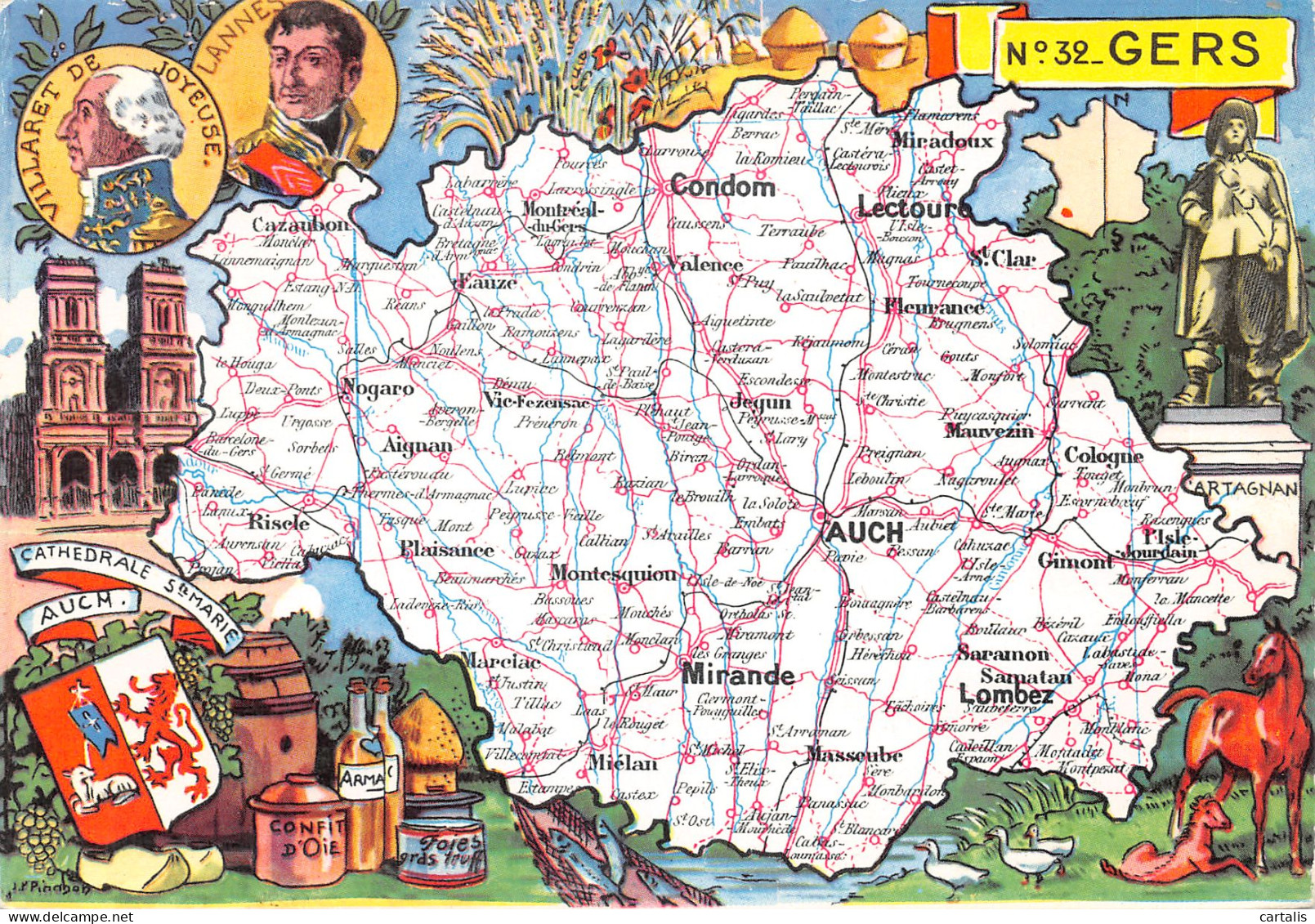 32-PANORAMA DU GERS-N 589-B/0167 - Sonstige & Ohne Zuordnung