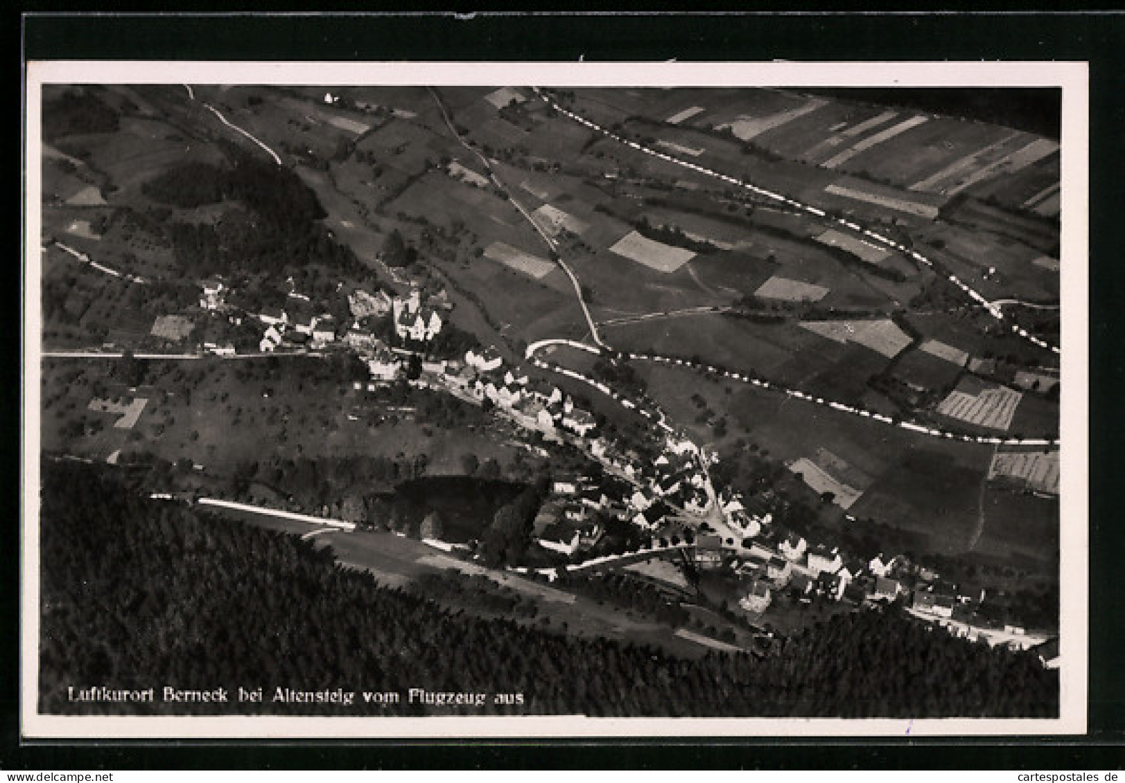 AK Berneck Bei Altensteig, Gesamtansicht Vom Flugzeug Aus  - Altensteig