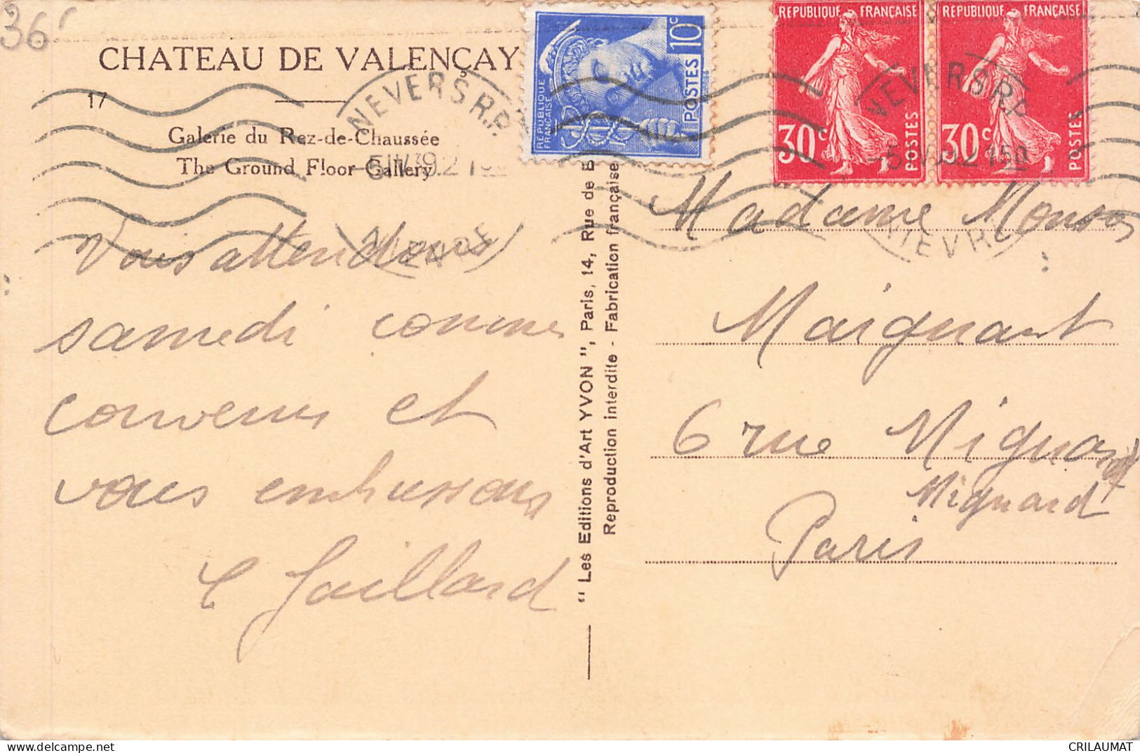 36-VALENCAY-N°T5310-F/0279 - Other & Unclassified