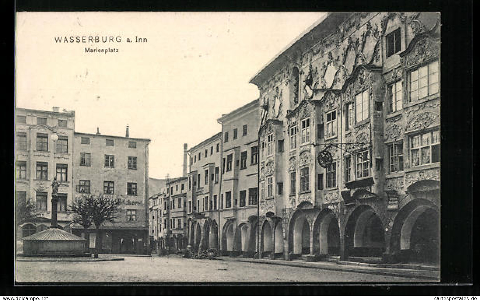 AK Wasserburg A. Inn, Partie Am Marienplatz  - Wasserburg (Inn)