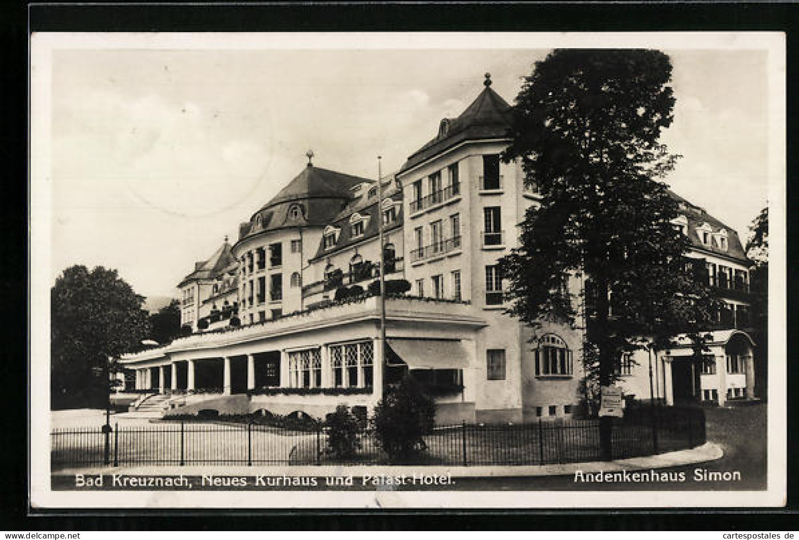 AK Bad Kreuznach, Neues Kurhaus Und Palast-Hotel, Andenkenhaus Simon  - Bad Kreuznach