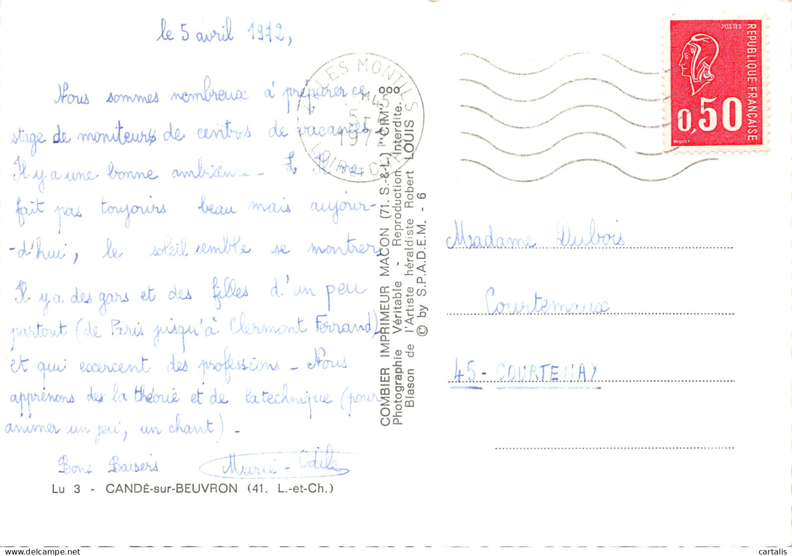 41-CANDE SUR BEUVRON-N 590-B/0081 - Other & Unclassified
