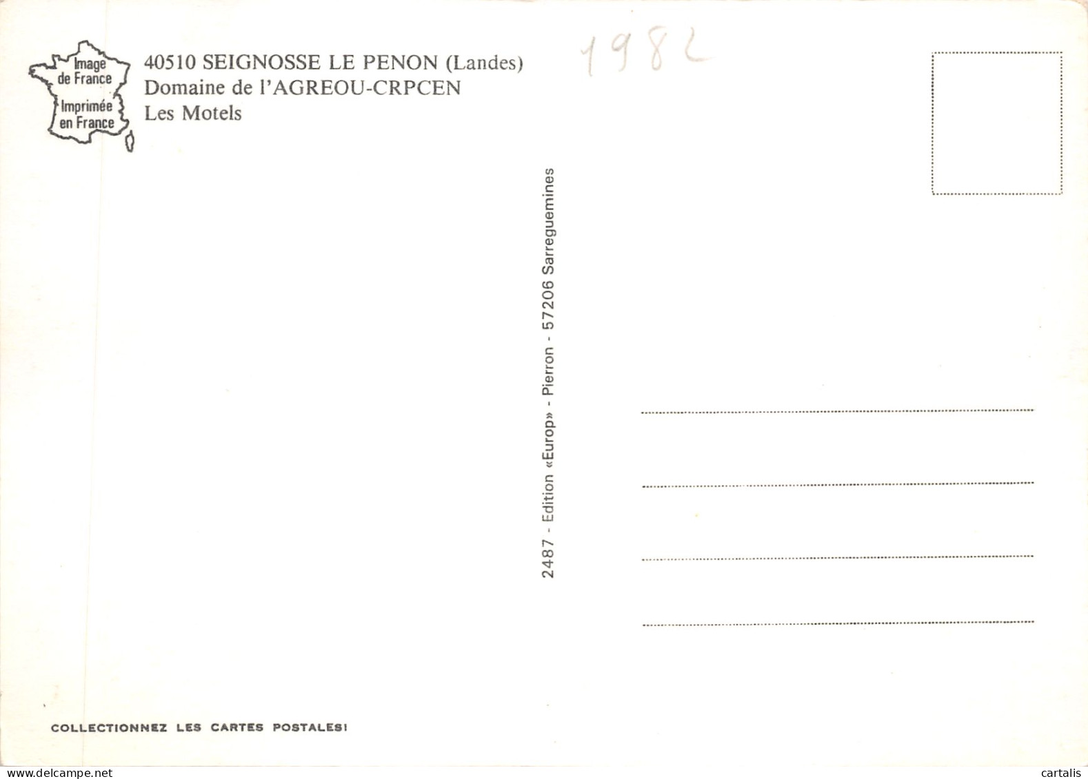 40-SEIGNOSSE LE PENON-DOMAINE DE L AGREOU-N 590-A/0255 - Sonstige & Ohne Zuordnung
