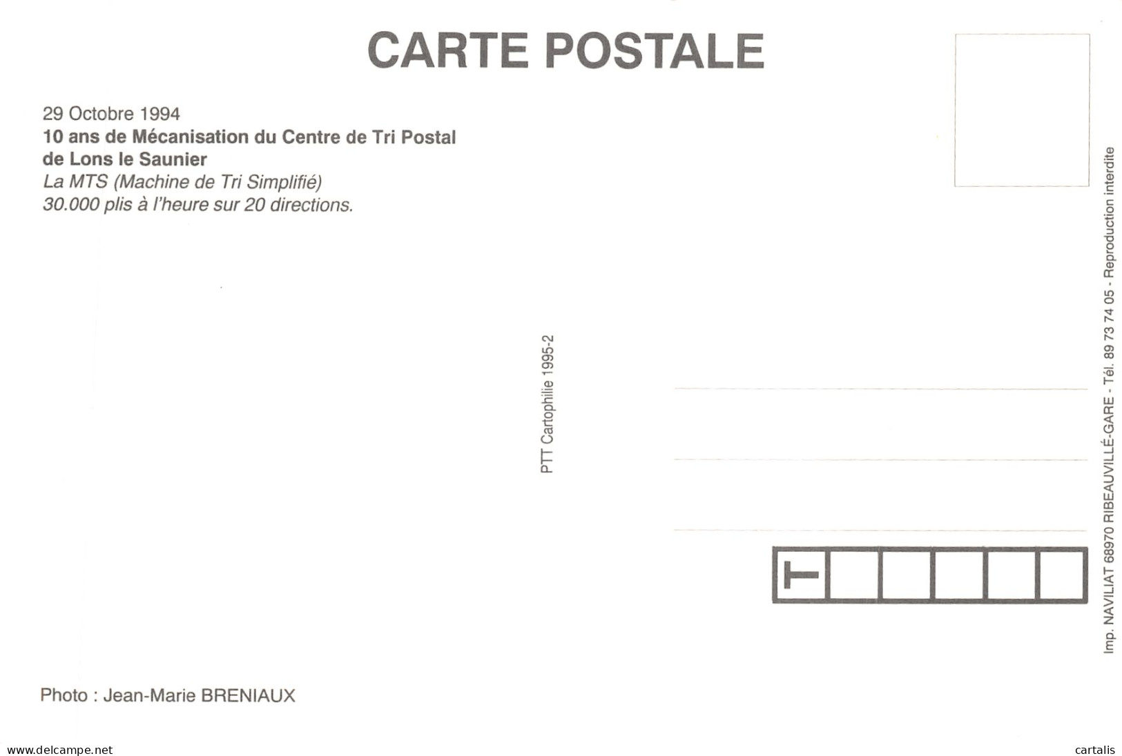 39-LONS LE SAUNIER-TRI POSTAL-N 590-A/0219 - Lons Le Saunier