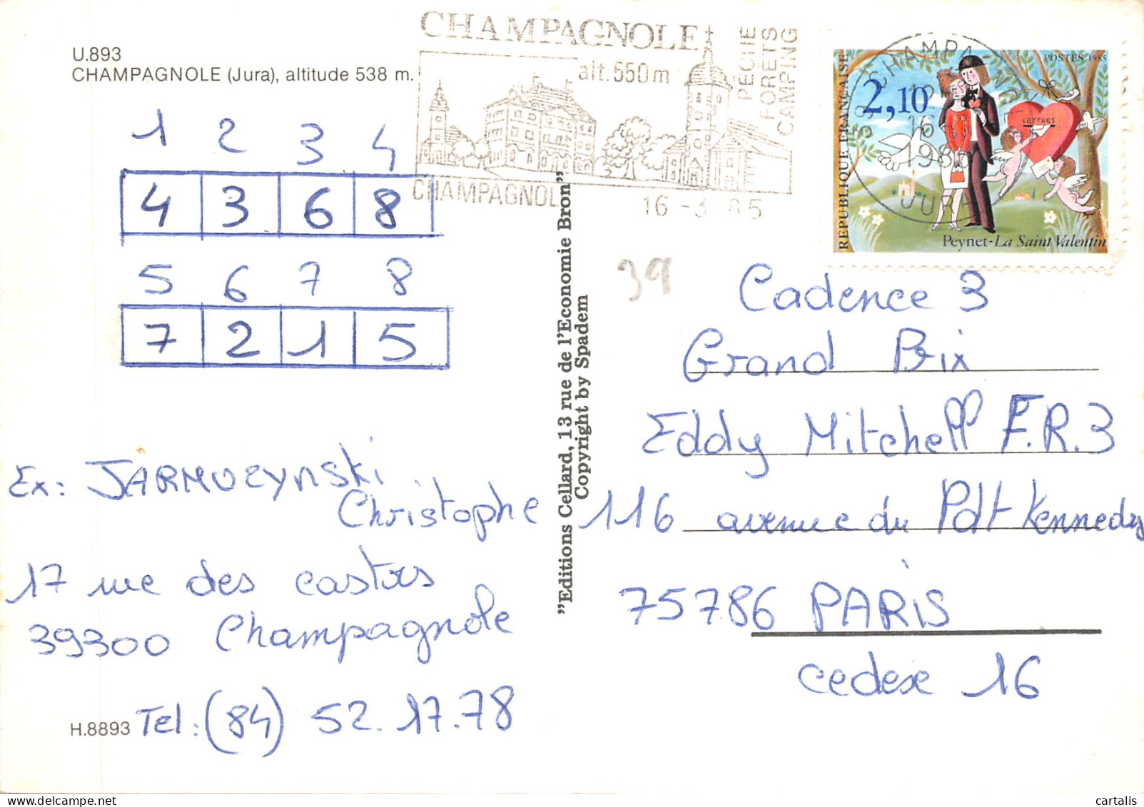 39-CHAMPAGNOLE-N 590-A/0143 - Champagnole