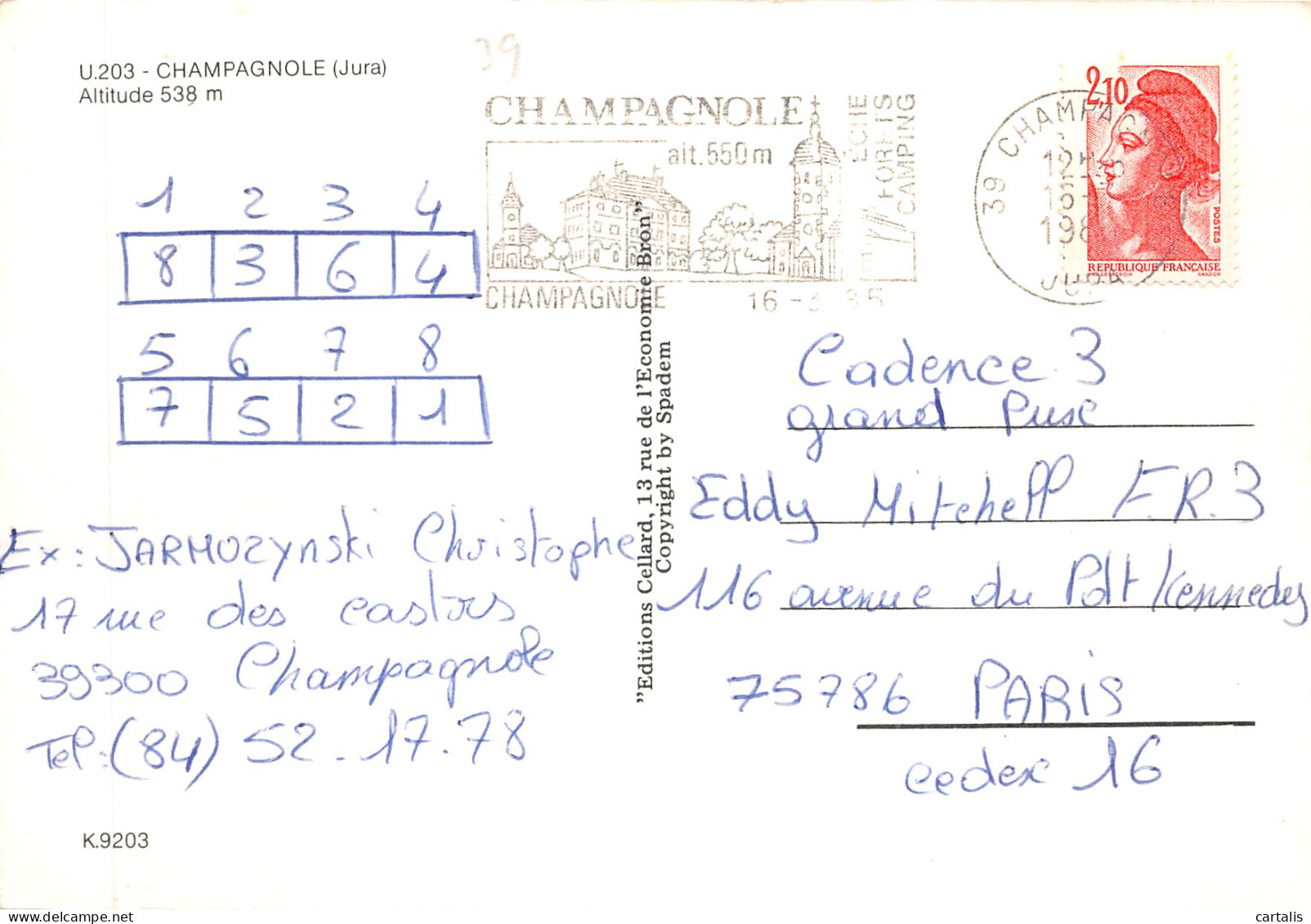 39-CHAMPAGNOLE-N 590-A/0139 - Champagnole