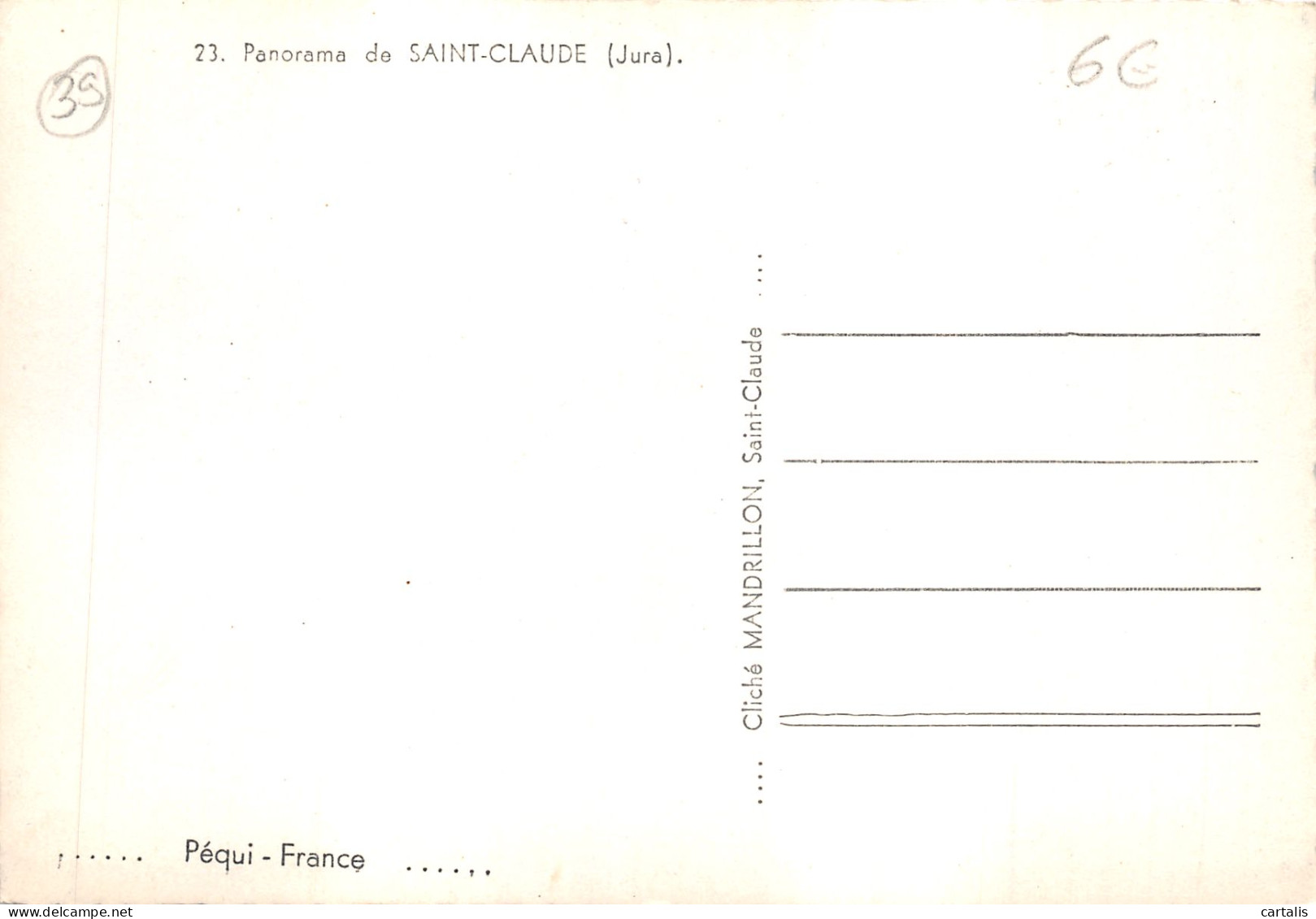 39-SAINT CLAUDE-N 590-A/0035 - Saint Claude