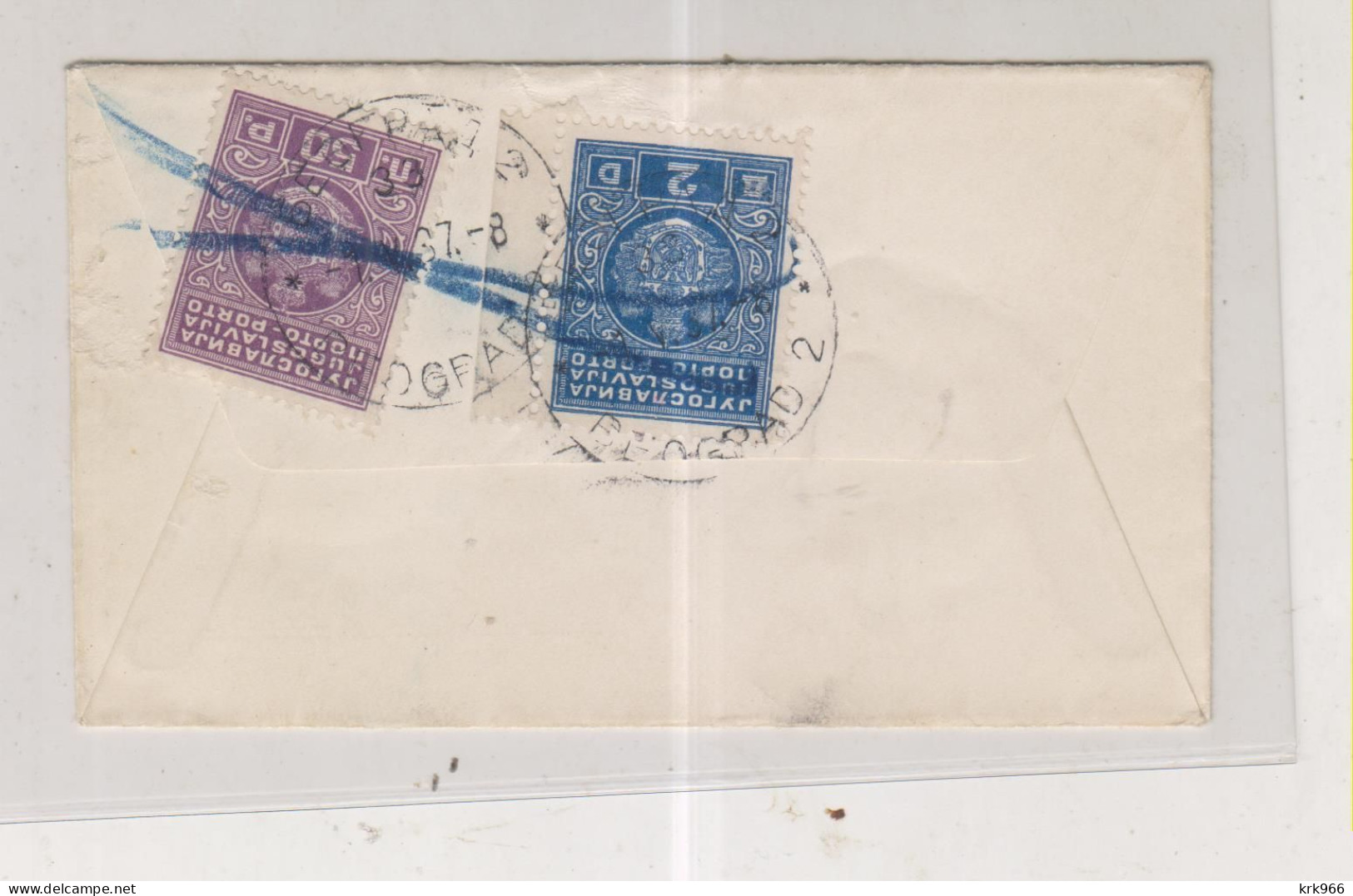 YUGOSLAVIA,1937 STIP Nice Cover To Beograd Postage Due - Covers & Documents