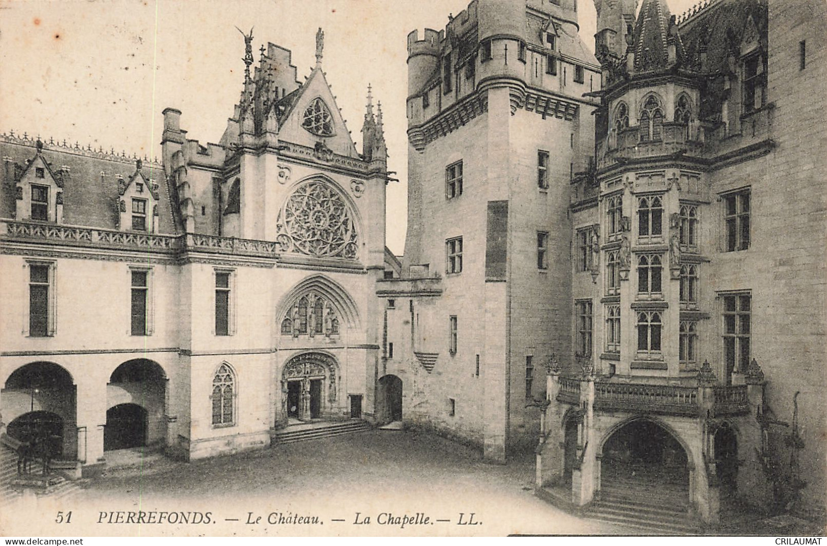 60-PIERREFONDS LE CHATEAU-N°T5310-G/0281 - Pierrefonds