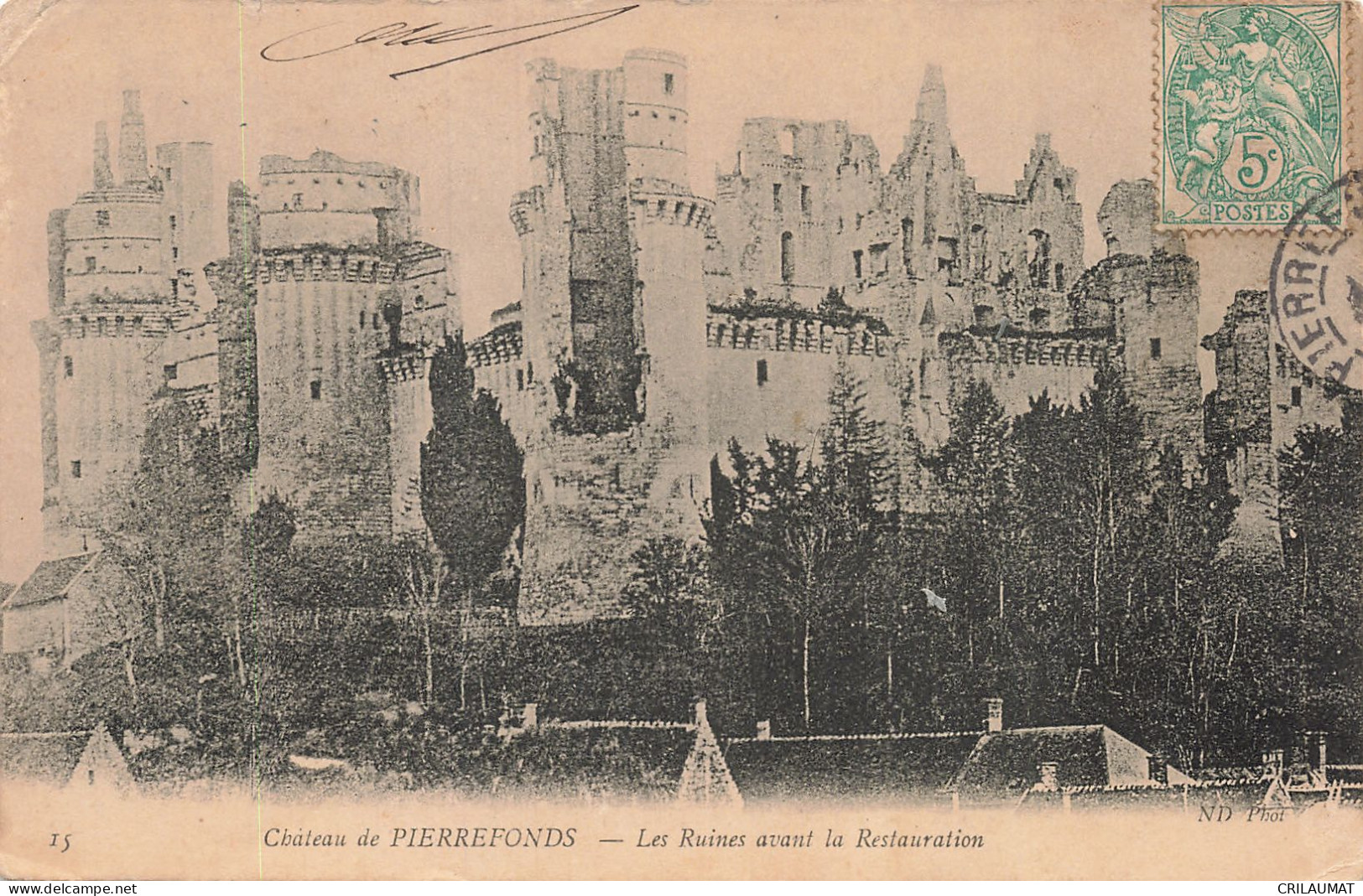 60-PIERREFONDS LE CHATEAU-N°T5310-G/0267 - Pierrefonds