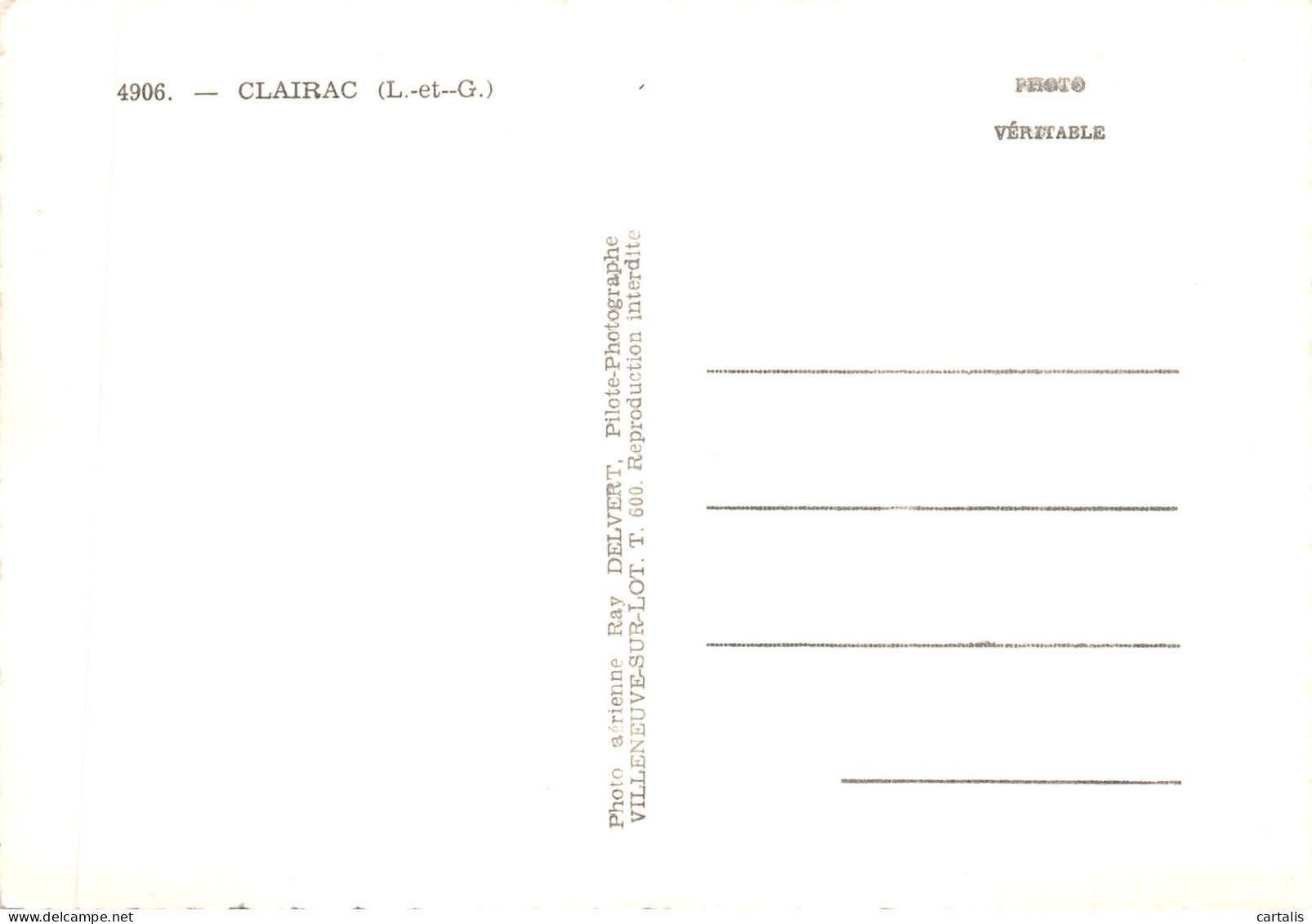 47-CLAIRAC-N 590-D/0143 - Other & Unclassified