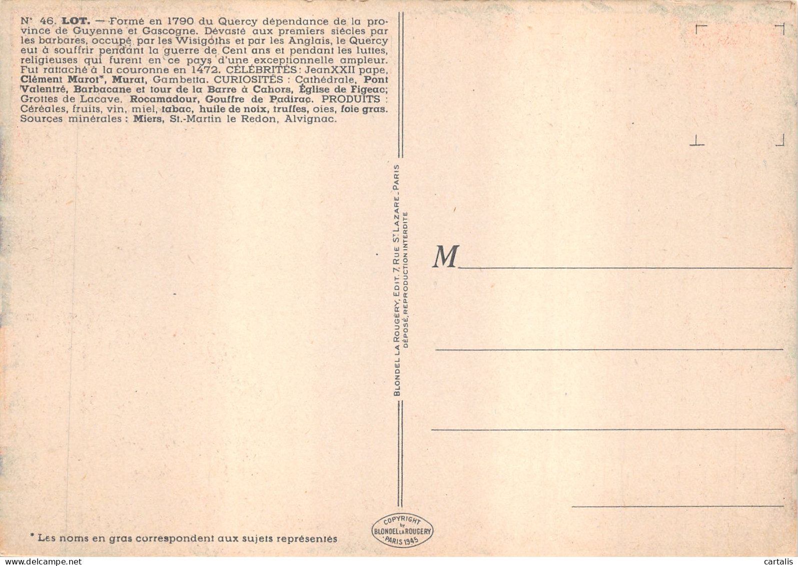 46-PANORAMA DU LOT-N 590-D/0111 - Other & Unclassified