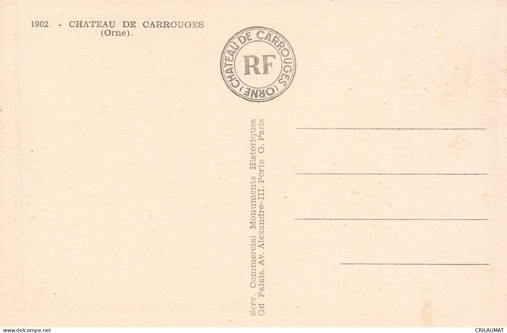 61-CARROUGES-N°T5311-D/0063 - Carrouges