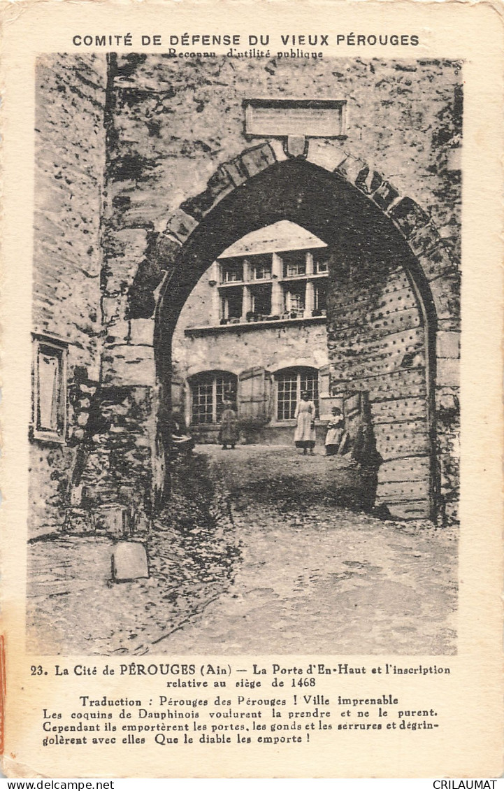 01-PEROUGES-N°T5311-C/0263 - Pérouges