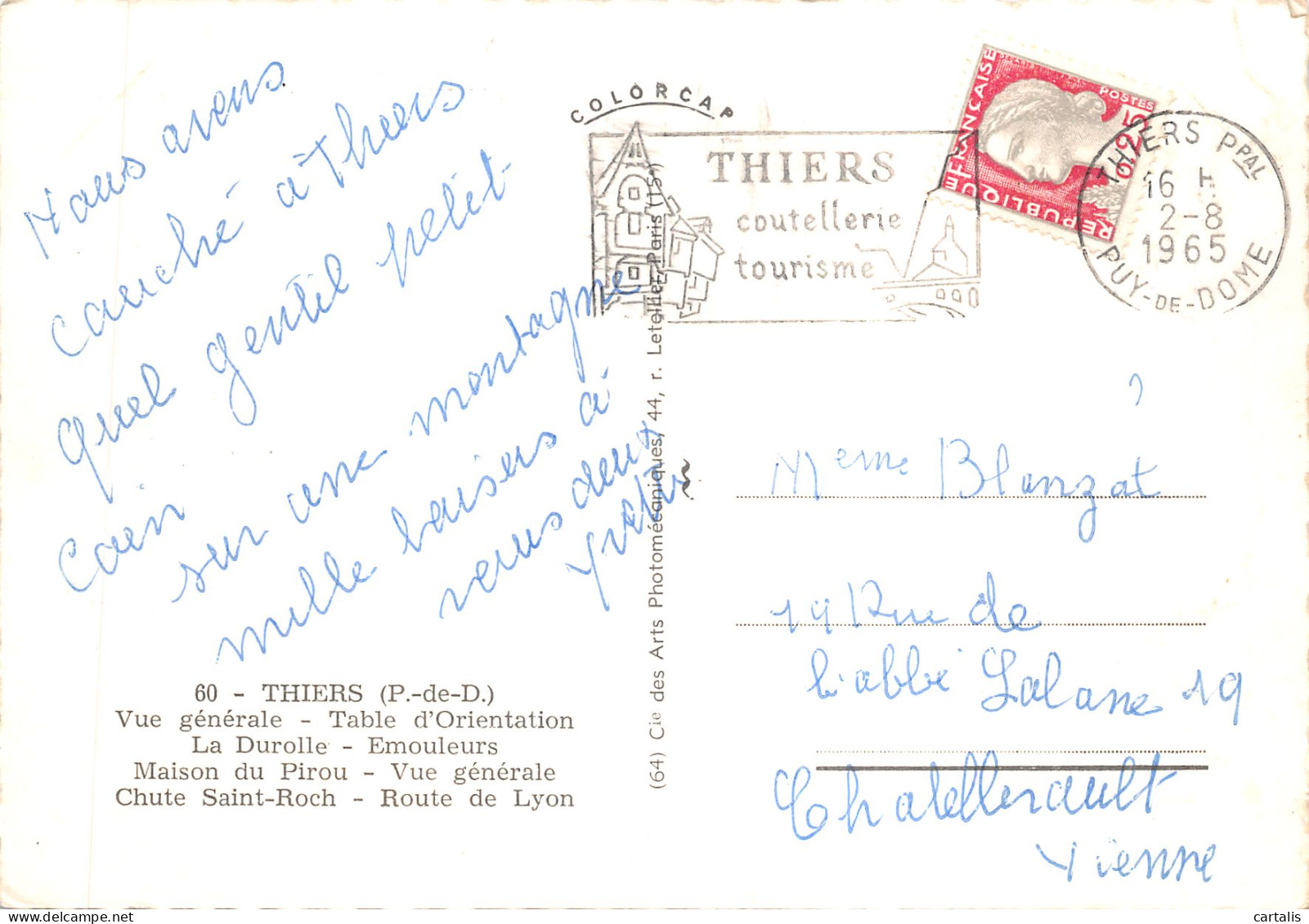 63-THIERS-N 591-D/0093 - Thiers