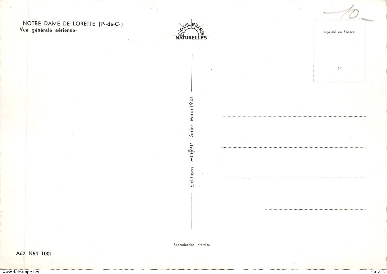 62-NOTRE DAME DE LORETTE-N 591-D/0033 - Autres & Non Classés