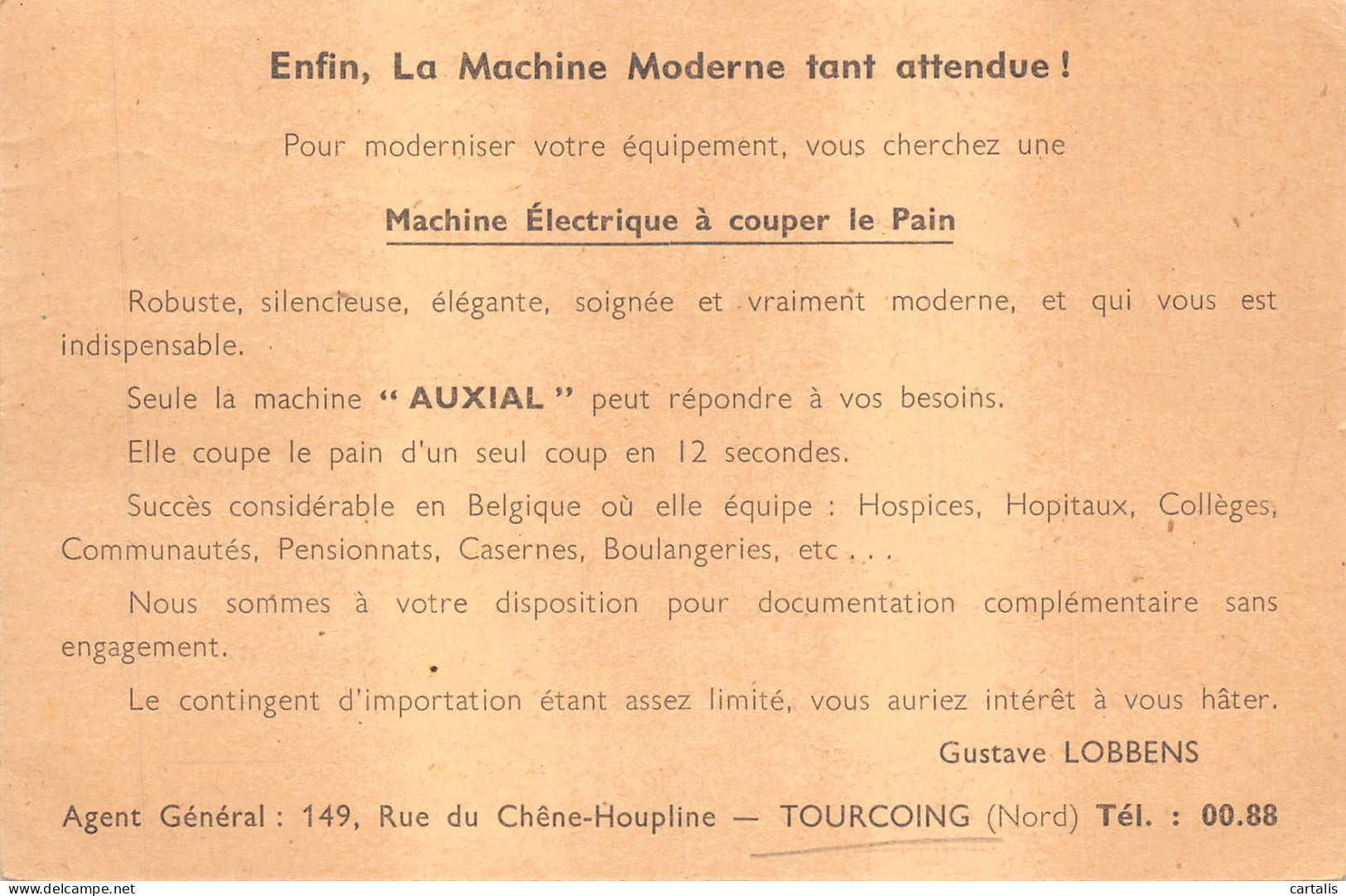 59-TOURCOING-MACHINE AUXIAL-N 591-C/0173 - Tourcoing