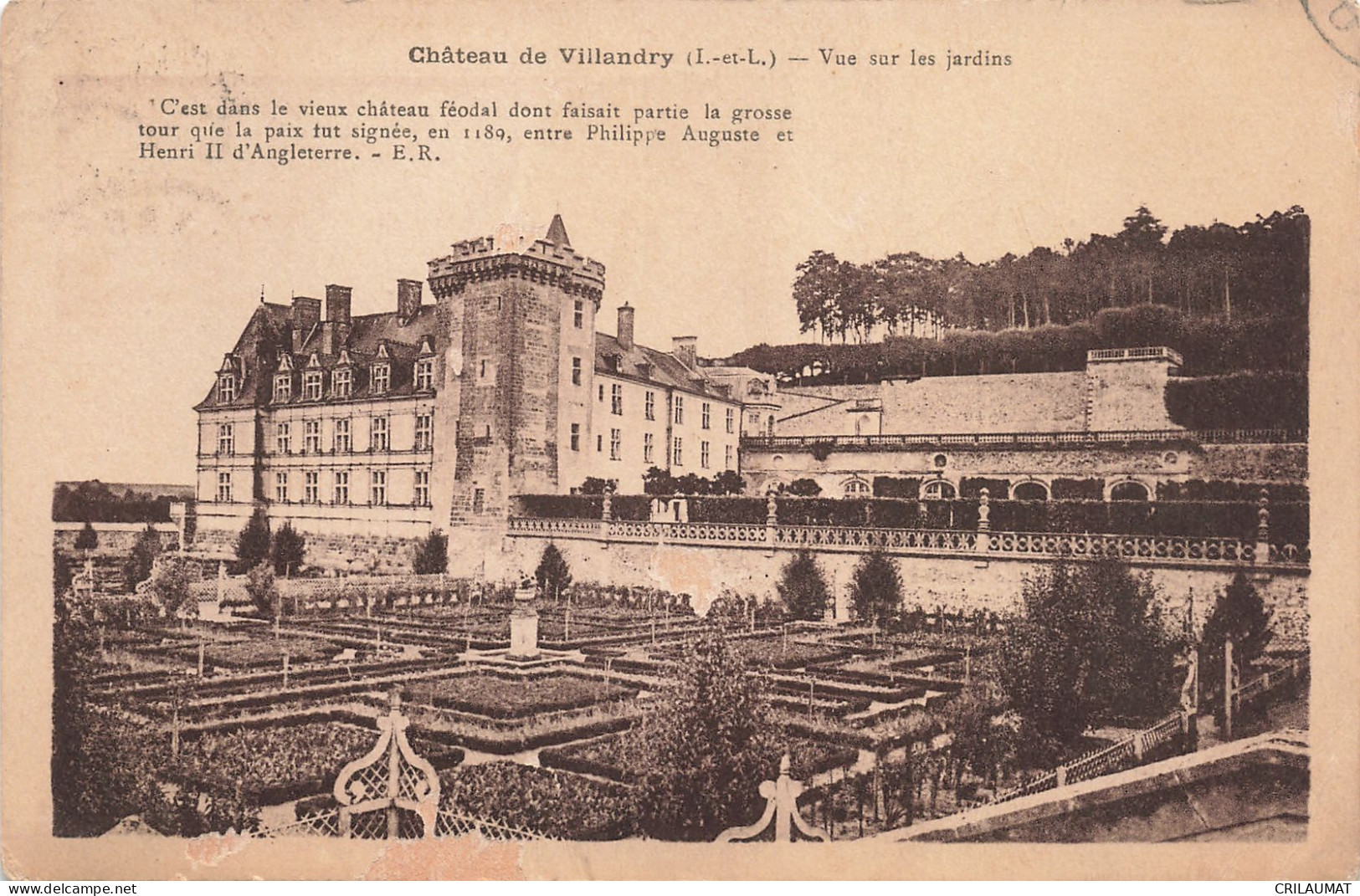 37-VILLANDRY-N°T5311-E/0139 - Autres & Non Classés