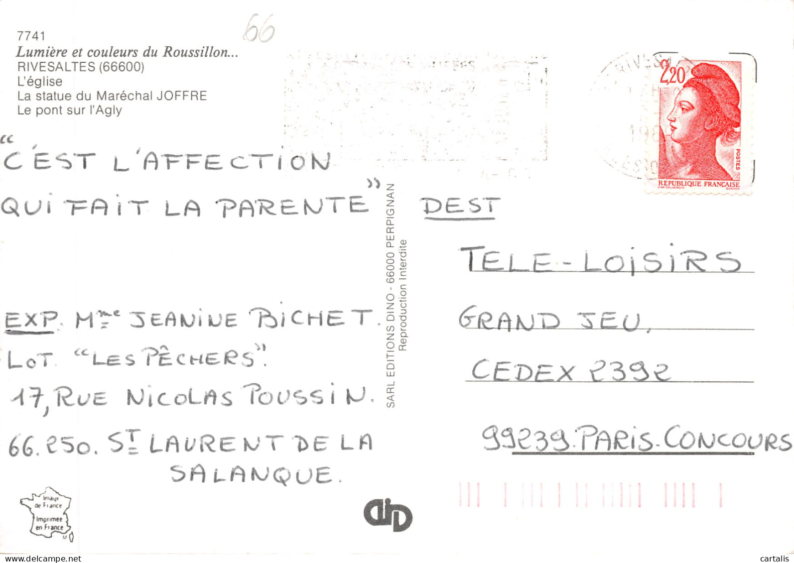 66-RIVESALTES-N 592-B/0109 - Rivesaltes