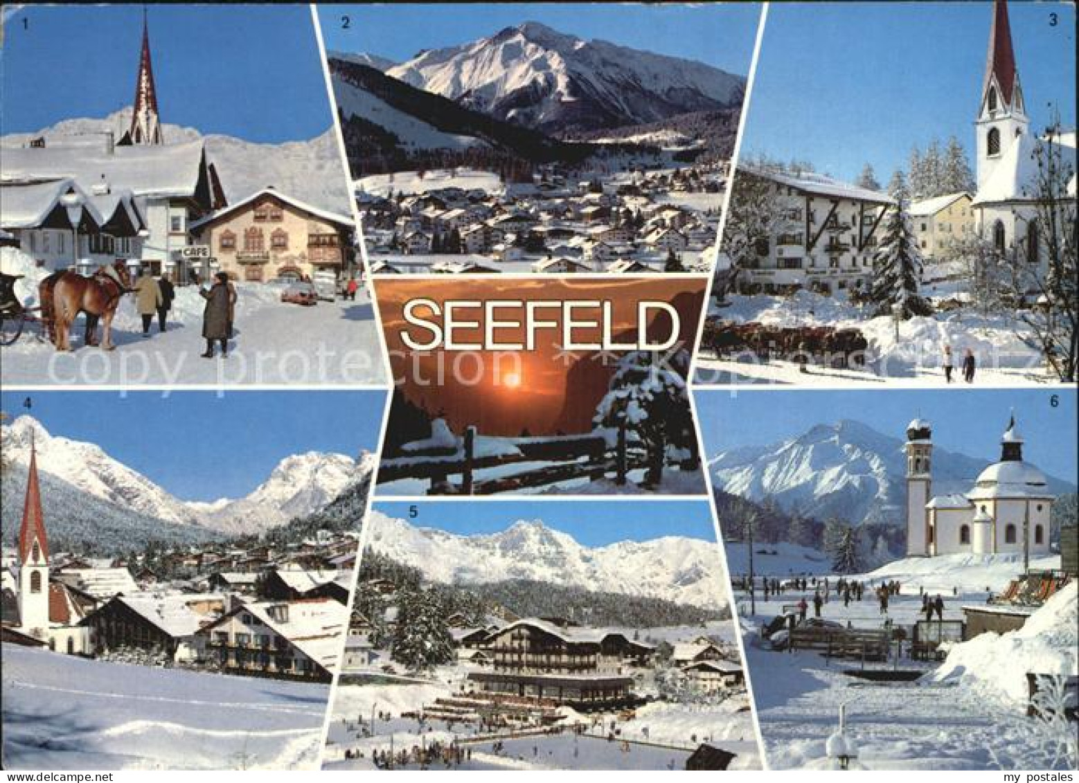 72517950 Seefeld Tirol Schmuckkastl Hocheder Pferdeschlitten Seekirchlein Seefel - Autres & Non Classés