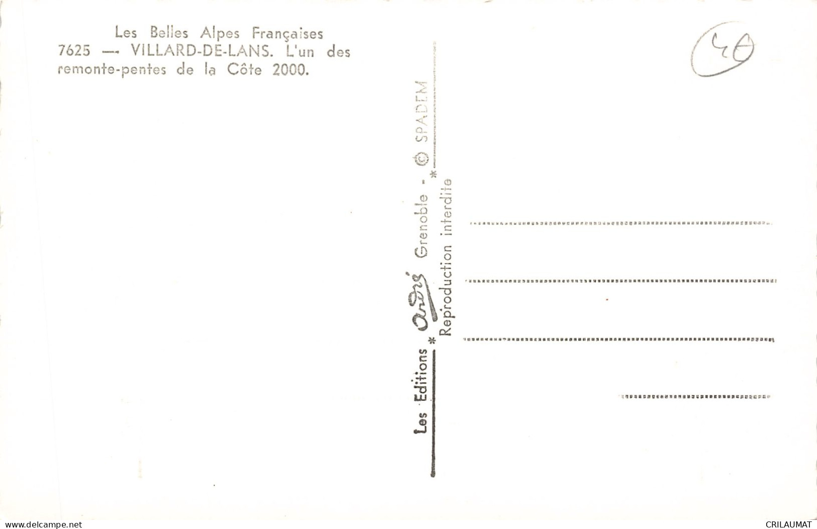 38-VILLARD DE LANS-N°T5311-H/0139 - Villard-de-Lans