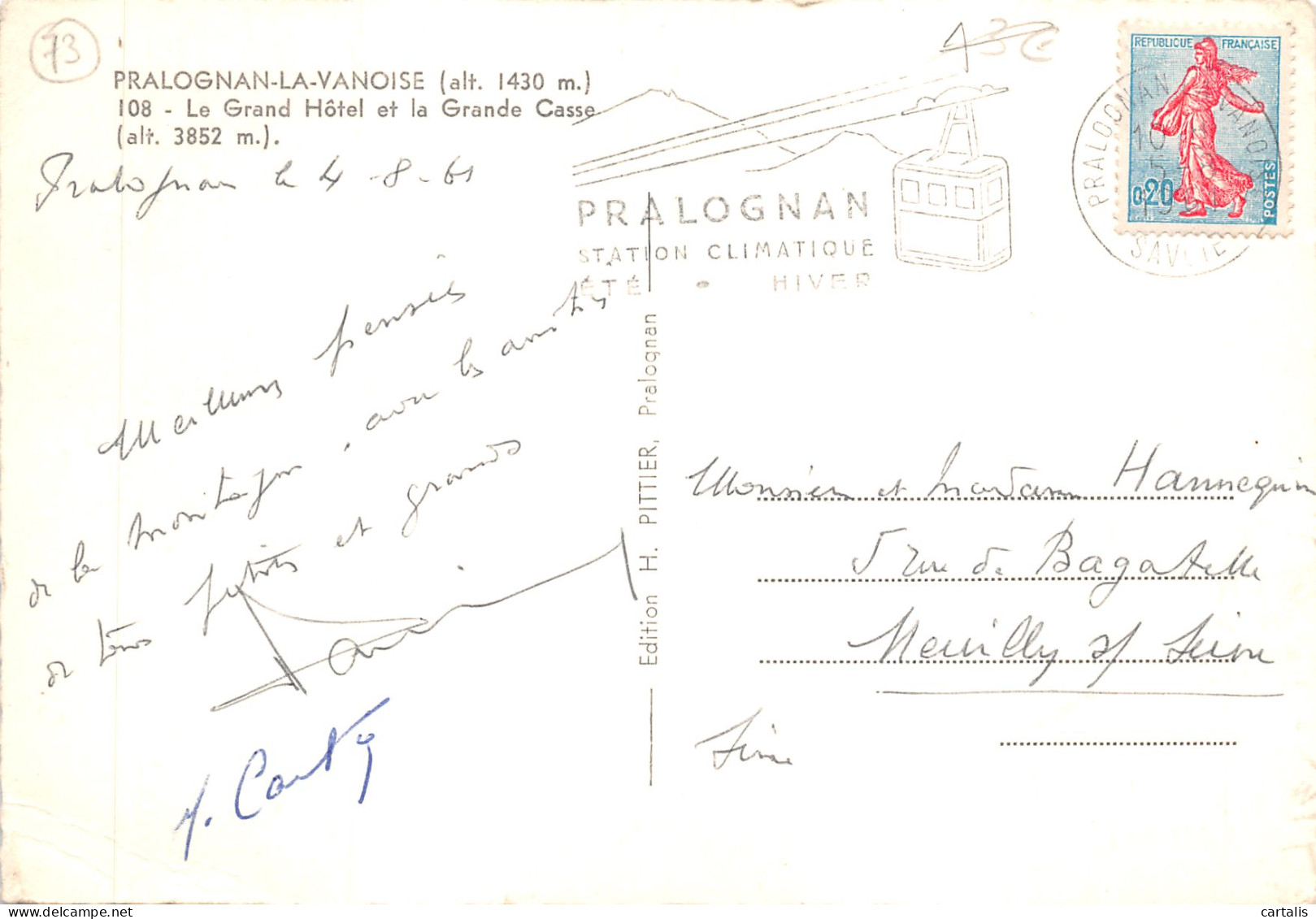 73-PRALOGNAN LA VANOISE-N 593-A/0057 - Pralognan-la-Vanoise