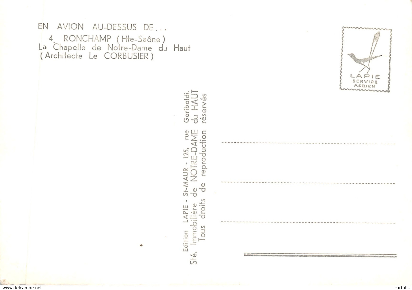 70-RONCHAMP-CHAPELLE LE CORBUSIER-N 592-D/0187 - Other & Unclassified