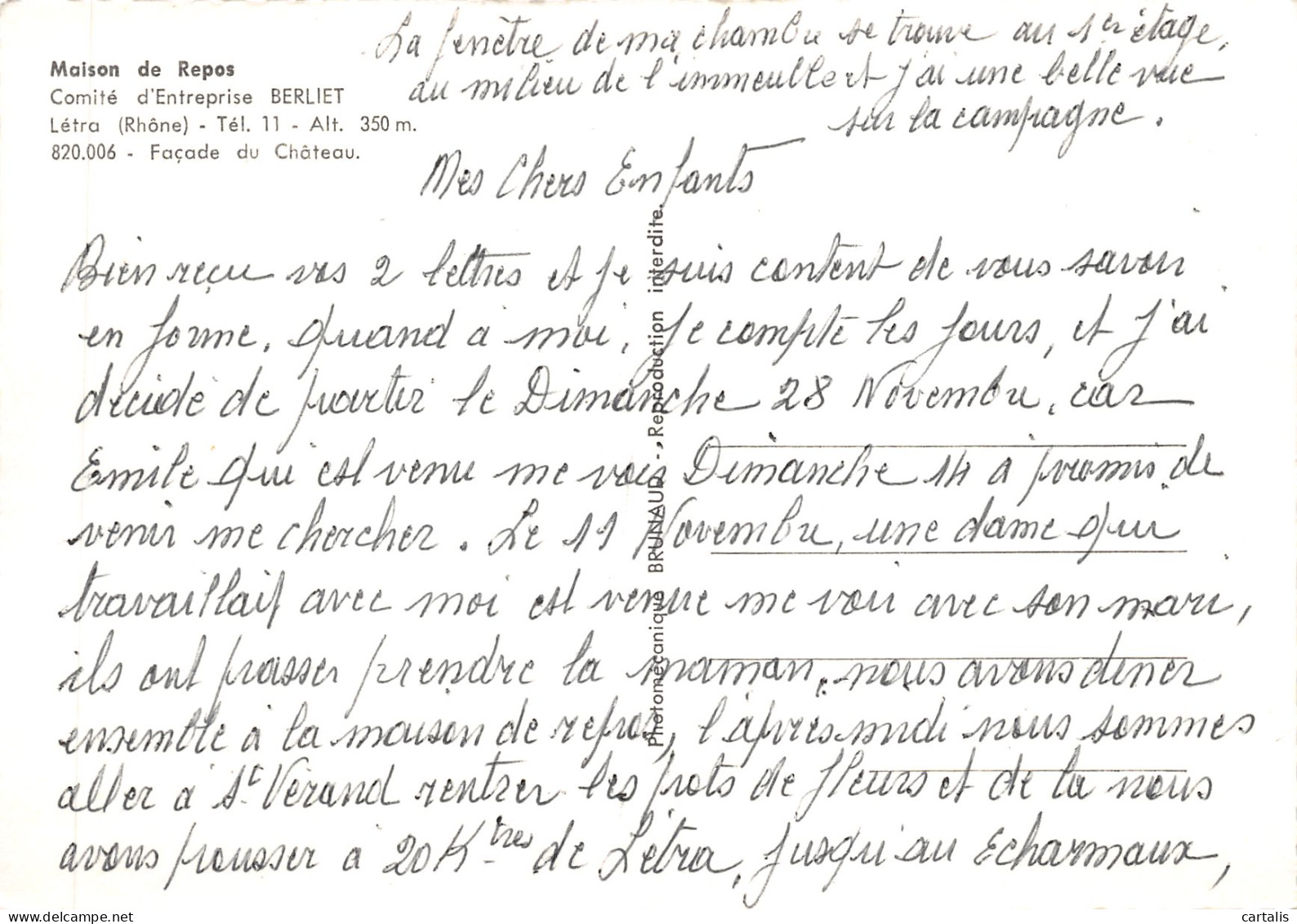 69-LETRA-MAISON DE REPOS-N 592-D/0061 - Altri & Non Classificati