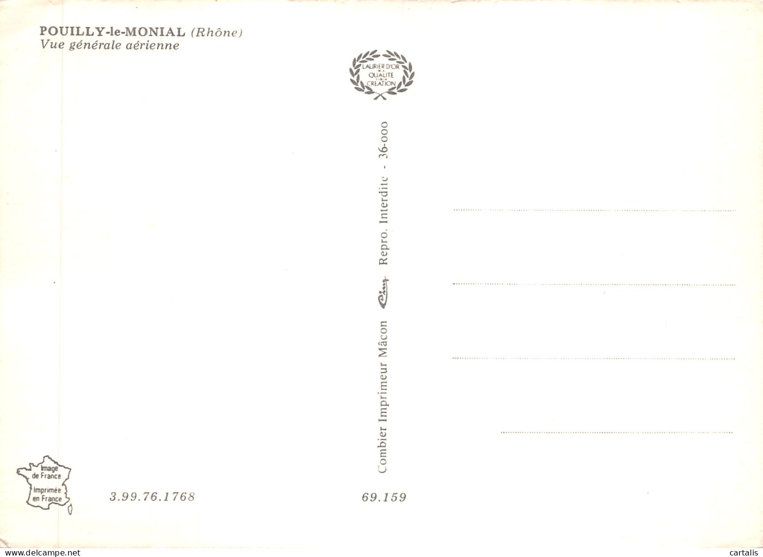69-POUILLY LE MONIAL-N 592-C/0299 - Other & Unclassified